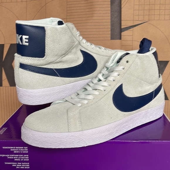 Nike SB Zoom Blazer Mid barely green/navy-barely green WMNS sneakers - Picture 14 of 16